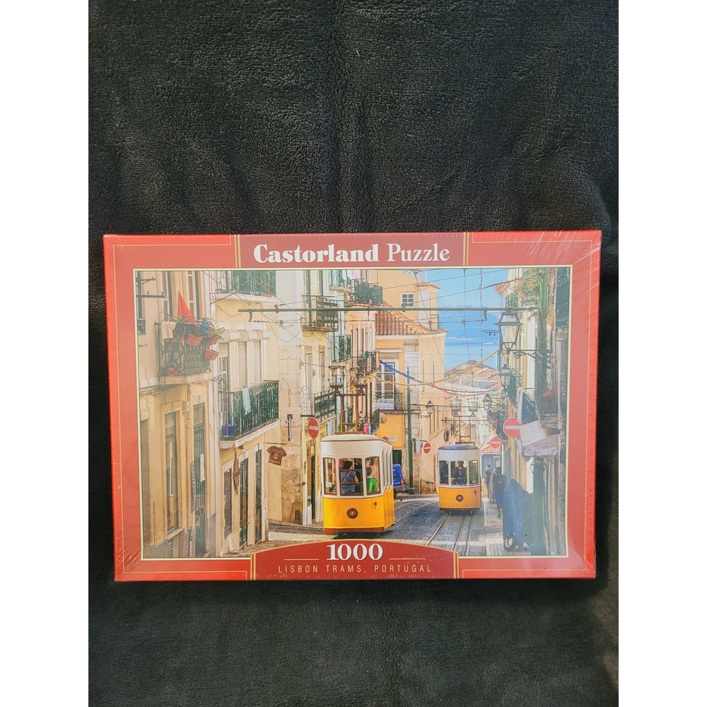 Castorland 1000 Piece Jigsaw Puzzle Lisbon Trams Portugal C-104260-2 New Sealed